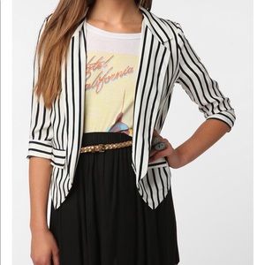 Urban outfitters black and white stripper blazer